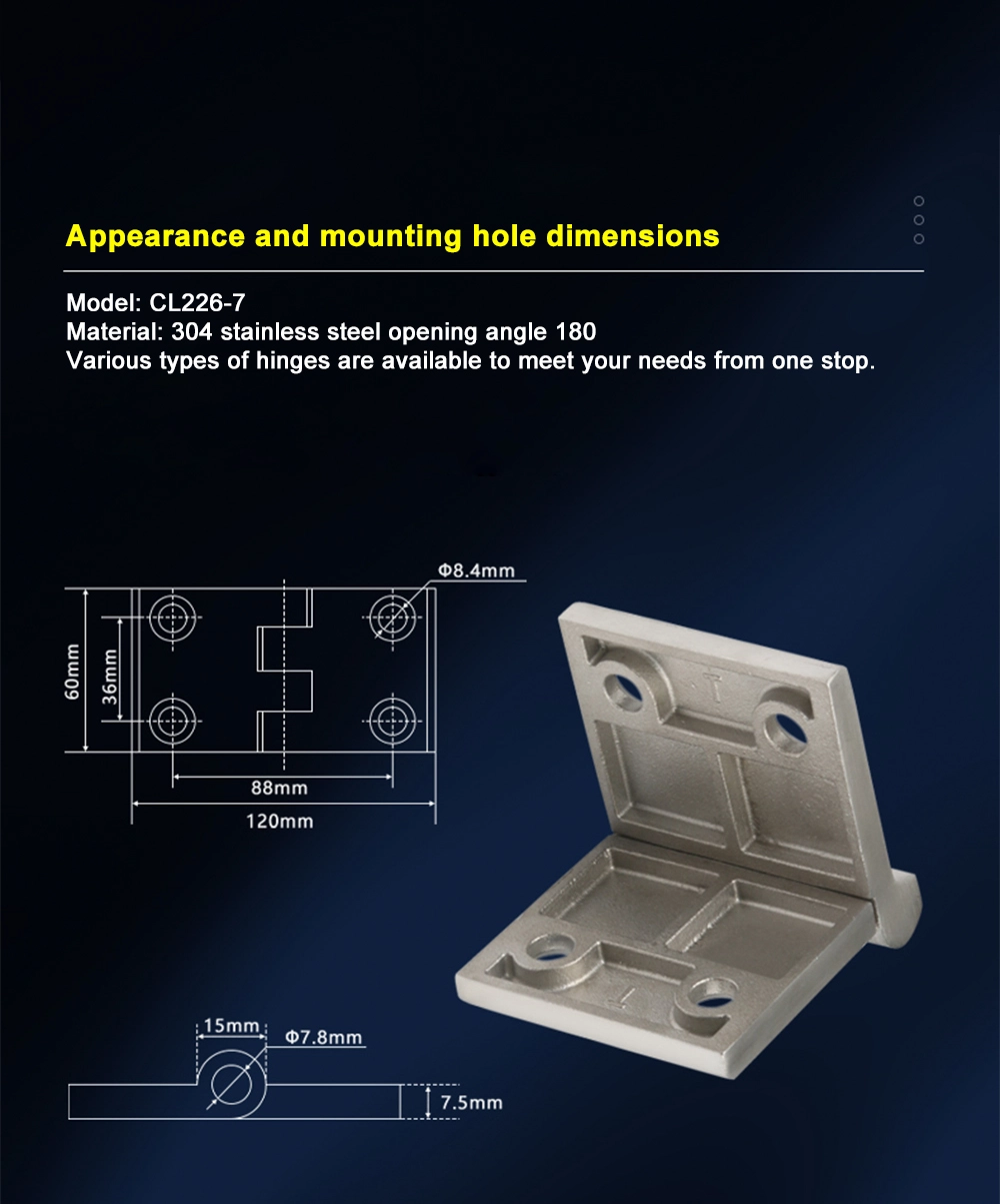 Heavy Duty Stainless Steel Door Hinge